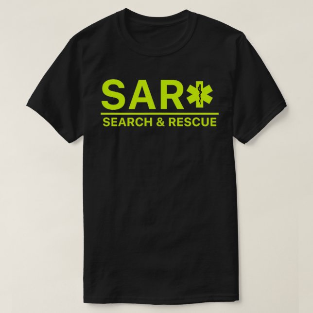 FRONT BACK Search and Rescue SAR EMS TShirt (Design Front)
