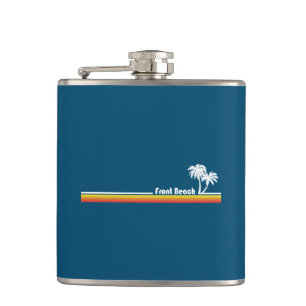 Front Beach South Carolina Hip Flask