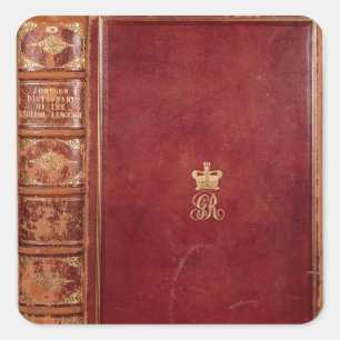 Front Cover of Johnson's Dictionary Square Sticker