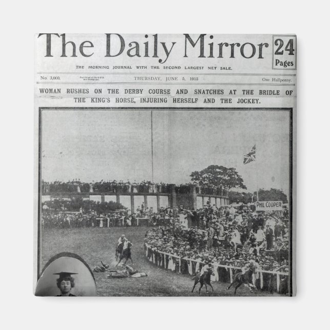Front cover of 'The Daily Mirror' Magnet (Front)