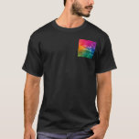 Front Design Add Replace Image Template Men's T-Shirt<br><div class="desc">Front Design Add Replace Image Template Men's Basic Black Dark T-Shirt.</div>