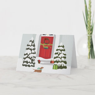 FRONT DOOR DAUGHTER n FAMILY CHRISTMAS CARD