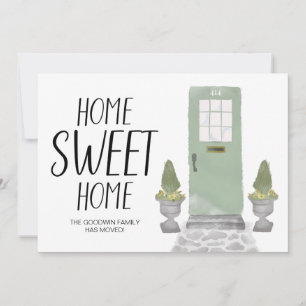 Front Door Home Sweet Home We've Moved Announcement