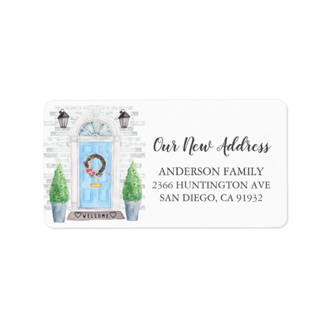 Front Door New Address Return Address Label (Front)