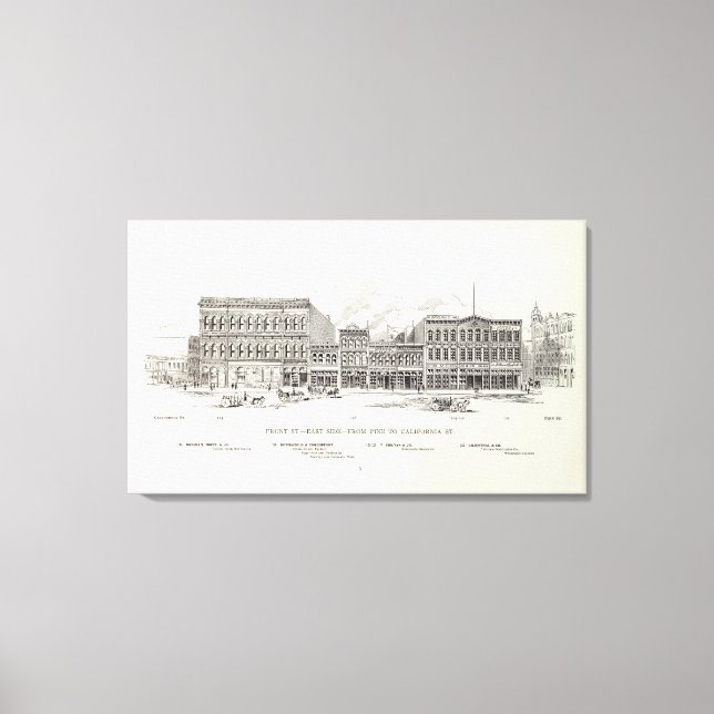 Front East side Pine and California Canvas Print (Front)