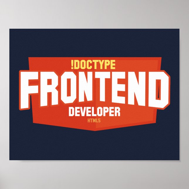 Front end developer poster (Front)