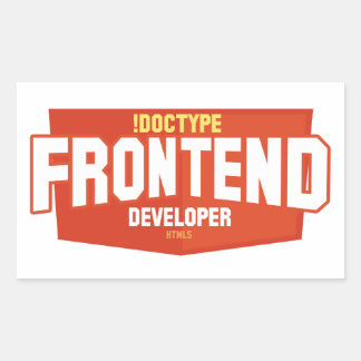 front end developer stickers