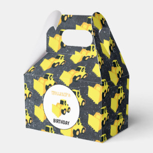Front End Loader Construction Truck Birthday Favor Box