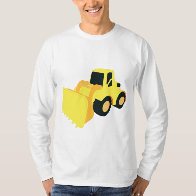 Front End Loader Construction Truck T-Shirt (Front)