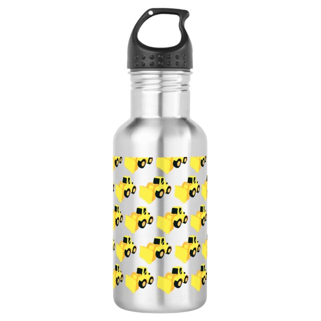 Front End Loader Construction Trucks 532 Ml Water Bottle (Front)
