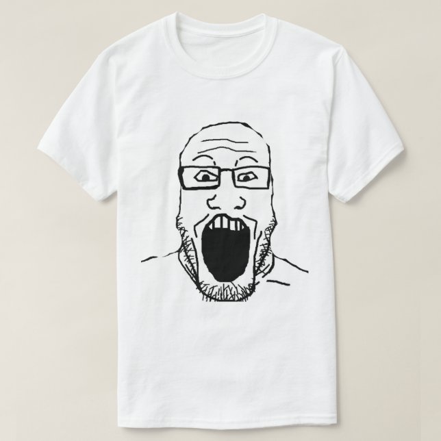 front facing soyjak   T-Shirt (Design Front)