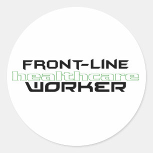FRONT-LINE HEALTHCARE WORKER CLASSIC ROUND STICKER
