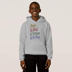 Front - Magical Horace Quote Kids Pullover Hoodie