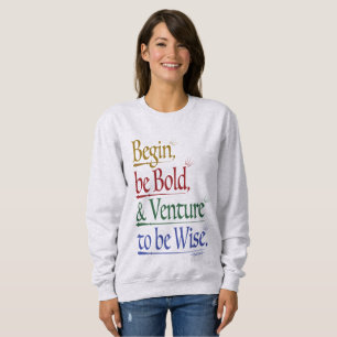 Front - Magical Horace Quote Sweatshirt