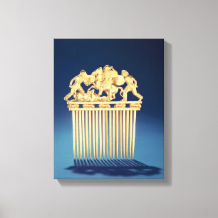 Front of a Scythian comb Canvas Print