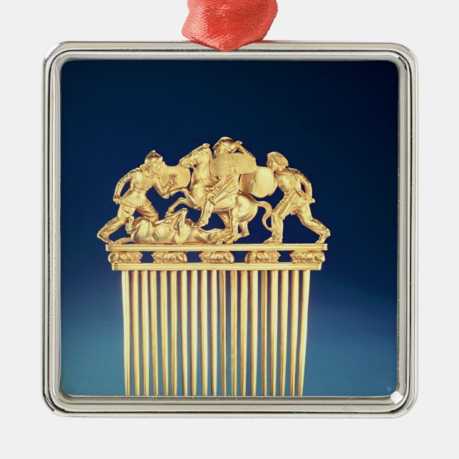 Front of a Scythian comb Metal Ornament (Front)