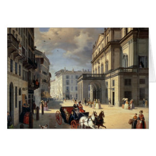 Front of La Scala Theatre, 1852