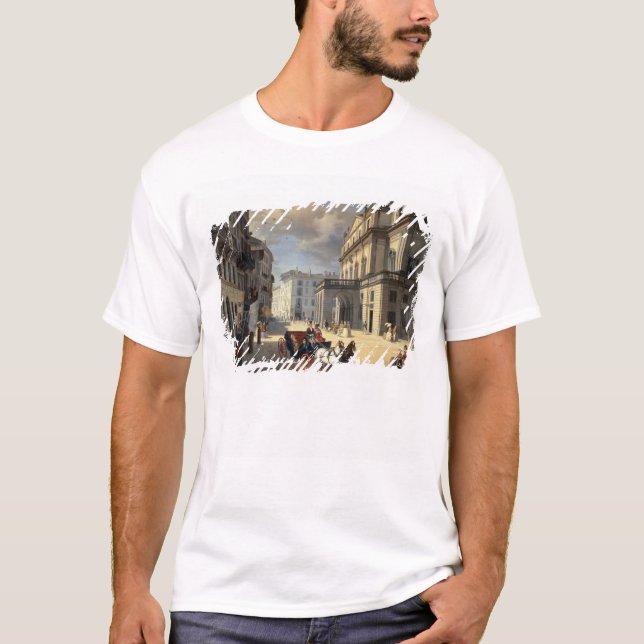 Front of La Scala Theatre, 1852 T-Shirt (Front)