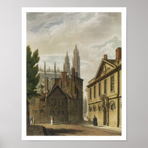 Front of Trinity Hall, Cambridge, from 'The Histor Poster