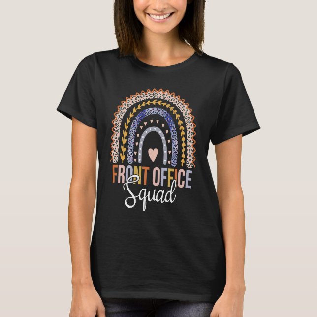 Front Office Squad Assistant School Secretary Cute T-Shirt (Front)
