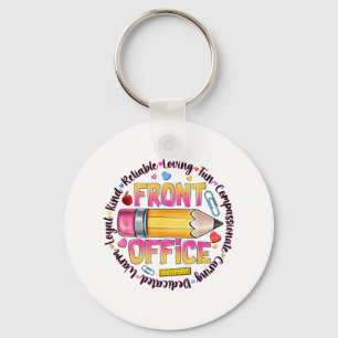Front Office Squad Back To School Happy First Day Keychain