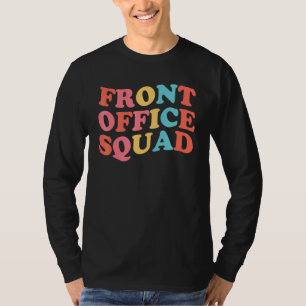 Front Office Squad Best Ever Secretary Retro Back T-Shirt