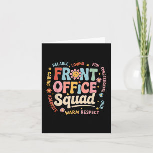 Front Office Squad Colourful Team Appreciation Quo Card