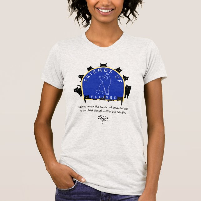 FRONT ONLY - Peeking Felines T-Shirt (Front)