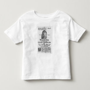 Front page from 'Mercurius Civicus' Toddler T-shirt