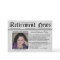 Front Page Newspaper Retirement Party Invitation