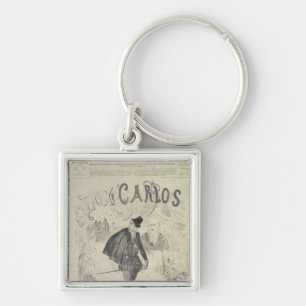 Front page of 'Le Journal Amusant' Keychain