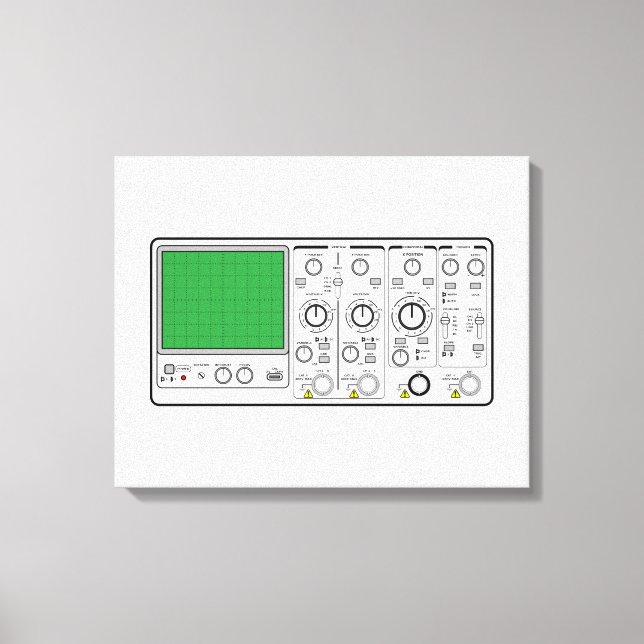  Front Panel Generic Oscilloscope Voltage Tester  Canvas Print (Front)