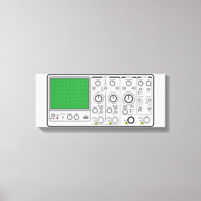  Front Panel Generic Oscilloscope Voltage Tester  Canvas Print (Front)