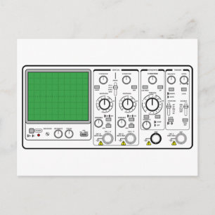 Front Panel Generic Oscilloscope Voltage Tester  Postcard