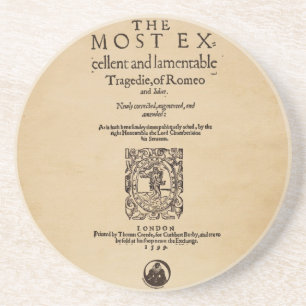 Front Piece to Romeo & Juliet Quarto (1599) Coaster