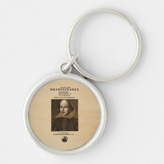 Front Piece to Shakespeare's First Folio Keychain
