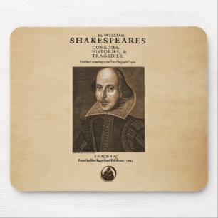 Front Piece to Shakespeare's First Folio Mouse Pad