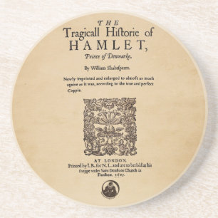 Front Piece to the Hamlet Quarto (1605 version) Coaster