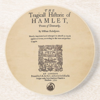 Front Piece to the Hamlet Quarto (1605 version) Coaster