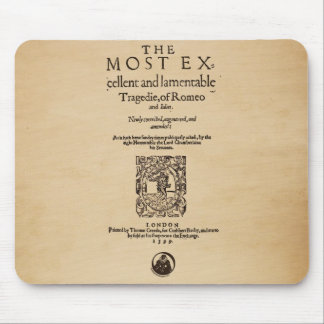 Front Piece to the Romeo & Juliet Quarto (1599) Mouse Pad