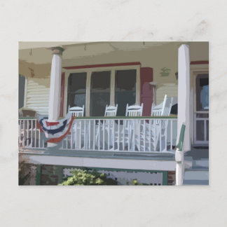 Front Porch in Ocean Grove NJ Postcard