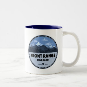 Front Range Mountains Colorado Camping Two-Tone Coffee Mug