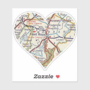 Front Royal Vintage Map