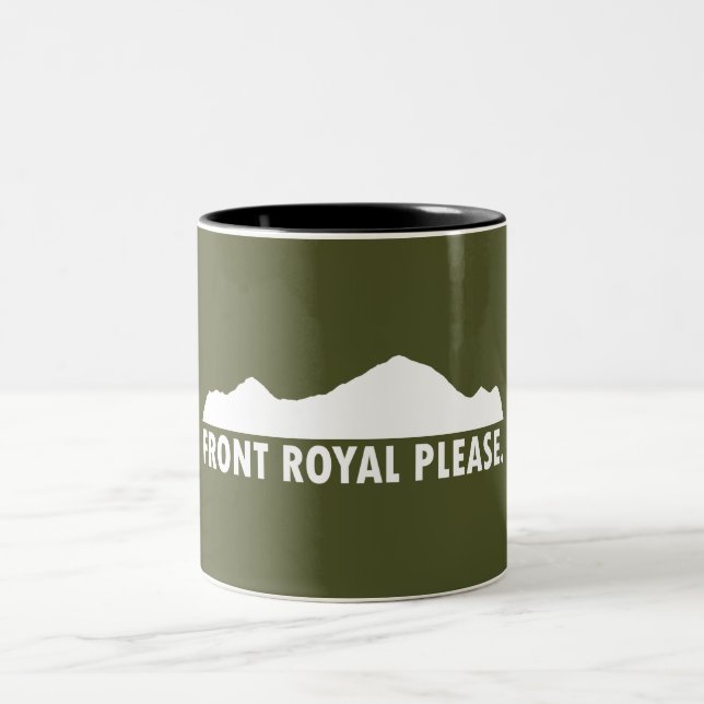 Front Royal Virginia Please Two-Tone Coffee Mug (Center)