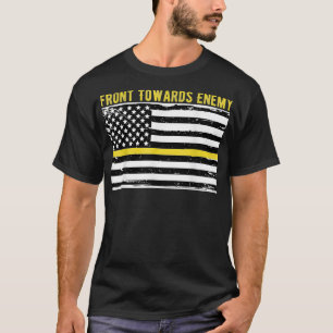 Front Toward Enemy Vintage American Flag Military  T-Shirt