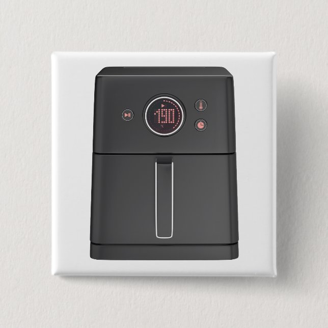 Front view of air fryer 2 inch square button (Front)