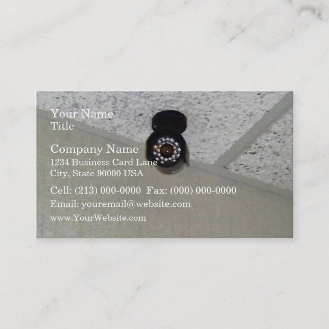 Front view of infrared camera business card (Front)