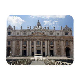 Front view of St. Peter's Basilica, Vatican. Magnet