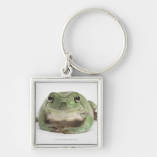Front View Studio shot of a Smiling, Whites Tree Keychain