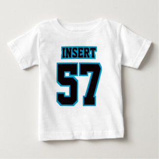 Front WHITE BLACK BLUE Tutu Football Jersey Baby T-Shirt